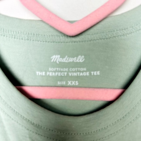 Madewell NWT Green Softfade Cotton Perfect Vintage Tee Size 2X - Picture 5 of 7
